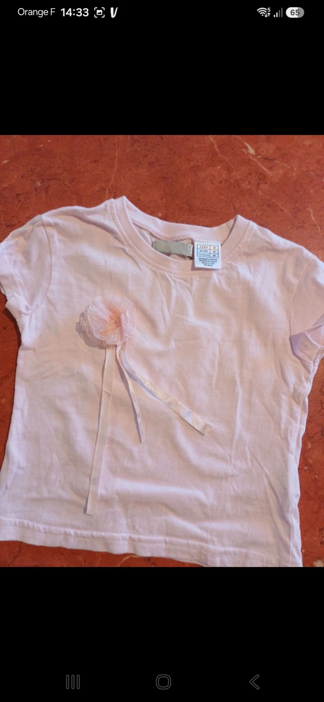T.shirt fille taille 24 mois